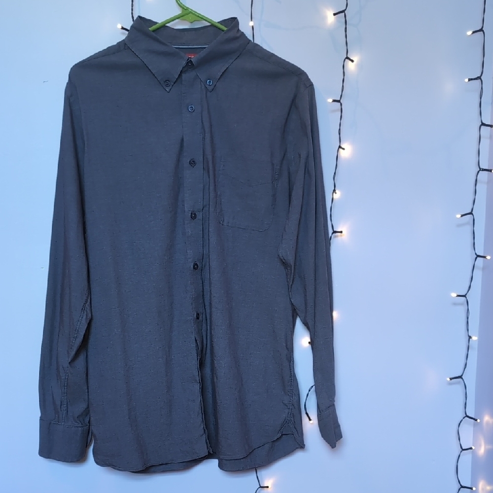 Classic Charcoal Button-Down Shirt